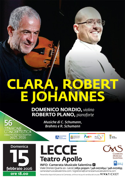 Clara, Robert e Johannes - Domenico Nordio e Roberto Plano