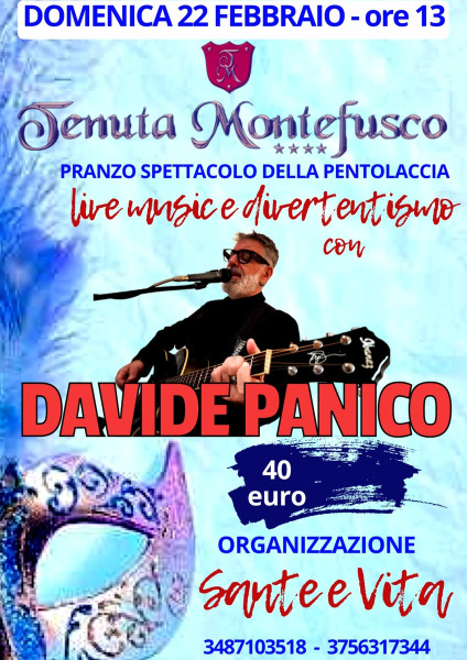 Pranzo spettacolo della Pentolaccia con Davide Panico