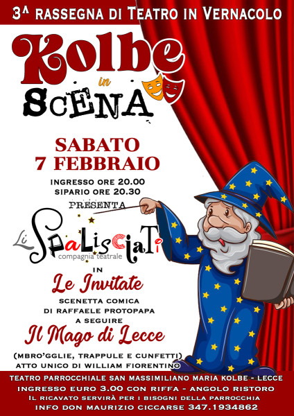 "Kolbe in Scena" sipario per la Compagnia "li Spalisciati"