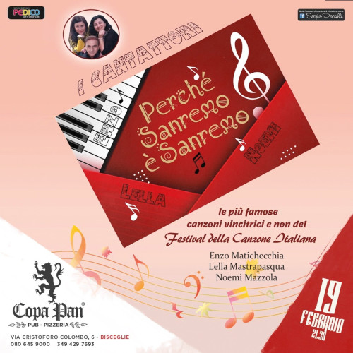 Perché Sanremo è Sanremo ...I Cantattori...aspettando il Festival a Bisceglie