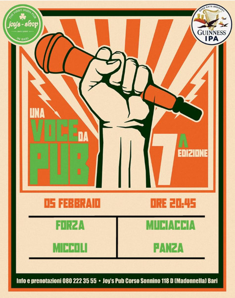 UNA VOCE DA PUB - Quarta Serata di selezioni Live