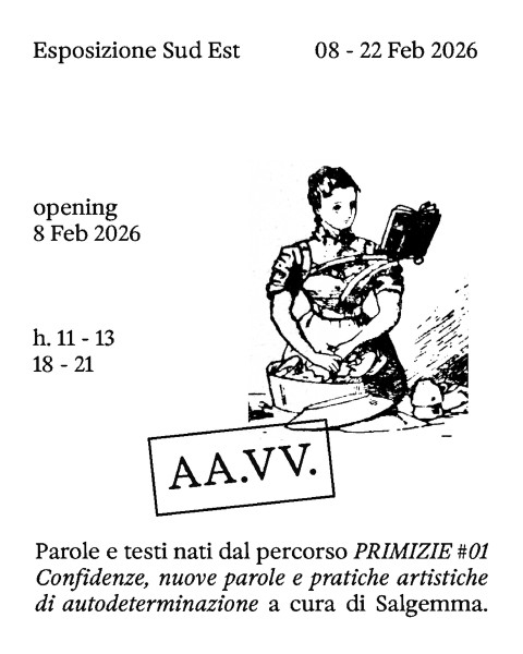 AA.VV. esposizione di parole e testi del percorso PRIMIZIE #01