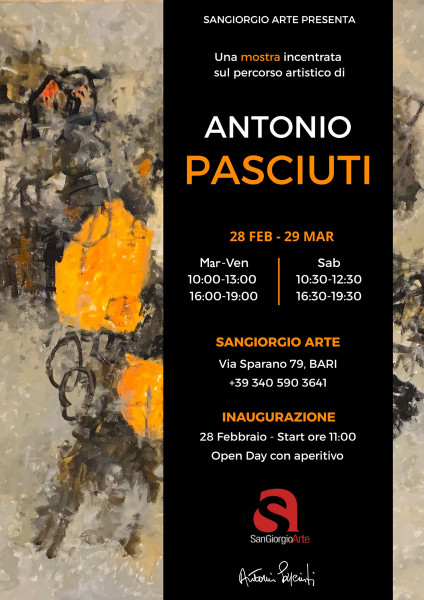 ANTONIO PASCIUTI - il percorso artistico