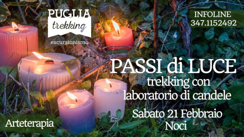 PASSI DI LUCE trekking con laboratorio di candele