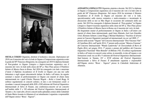 Duo Organistico a 4 mani Annarita Lospalluto/Nicola Curzio