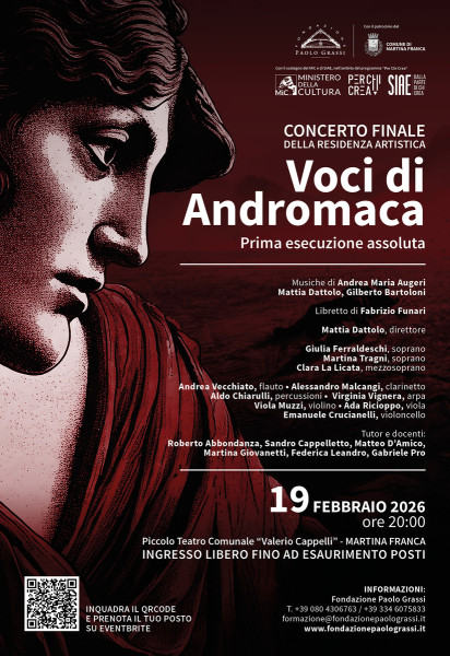 Concerto finale della residenza artistica Voci di Andromaca
