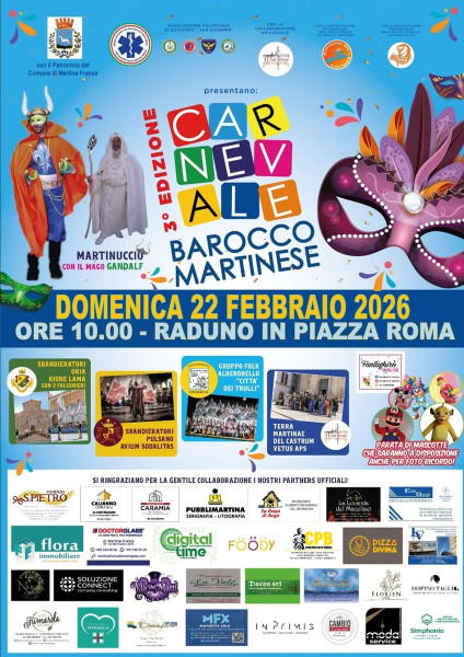 CARNEVALE BAROCCO MARTINESE 2026