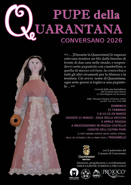 Pupe della Quarantana Conversano 2026