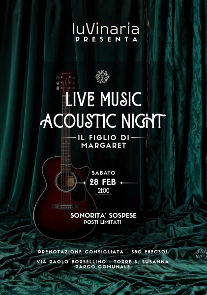Acoustic Live Il Figlio di Margaret