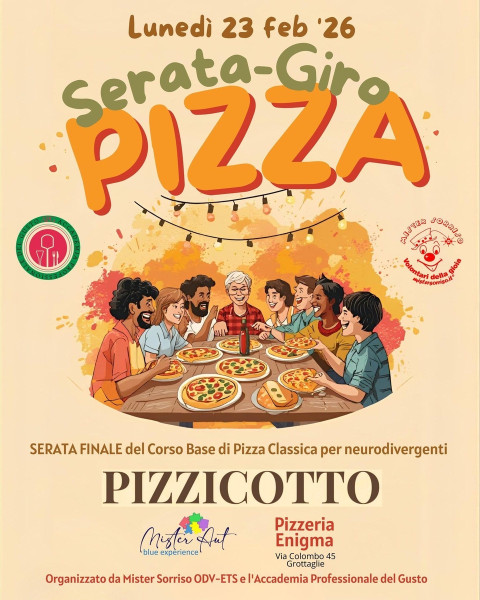 Un Pizzicotto per i ragazzi di Mister Sorriso e Mister Aut