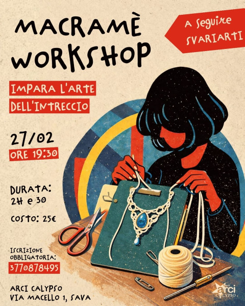 Workshop di Micromacramé  L’arte dell’intreccio