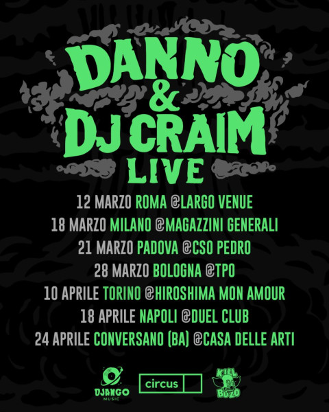 Concerto del tour 'DANNO & DJ CRAIM LIVE'