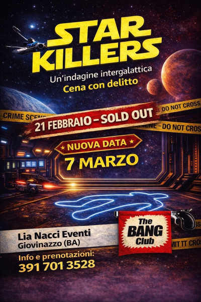 CENA CON DELITTO "Star Killers: un'indagine intergalattica"
