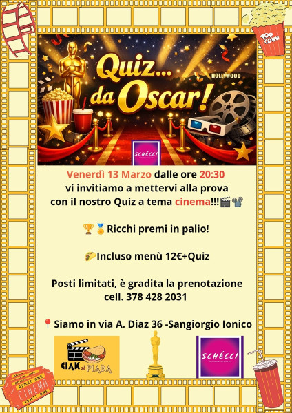 Quiz... da Oscar!