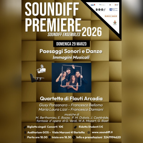 PAESAGGI SONORI E DANZE, IMMAGINI MUSICALI | Soundiff Premiere - Soundiff Ensembles 2026