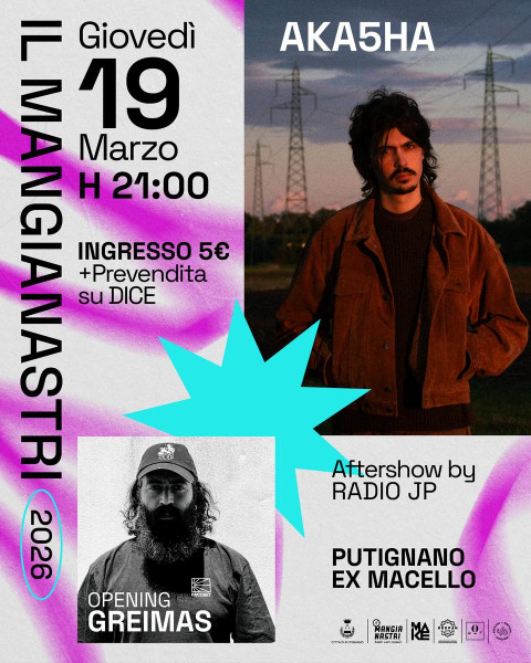 Il Mangianastri: AKA5HA + Greimas in concerto