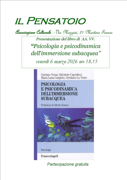 Presentazione del libro di  AA. VV. "Psicologia e psicodinamica dell'immersione subacquea"
