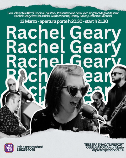 Soul, Caraibi e il debutto di "Meglio Stasera": Rachel Geary infiamma la serata.