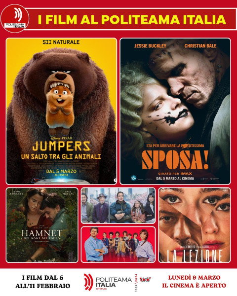 Jumpers, La Sposa, Rental Family, Hamnet e altri film