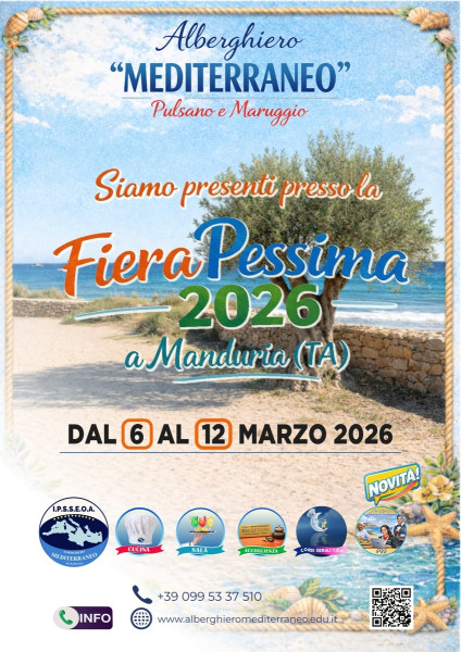I COOKING SHOW dell’Alberghiero Mediterraneo alla "PESSIMA - Fiera dal 1742", dal 6 al 12 marzo a Manduria