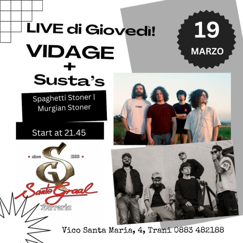 Stoner Rock Night: VIDAGE + Susta's Live!