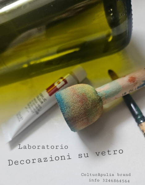 Le vie del vetro sono infinite...decorazione su vetro.