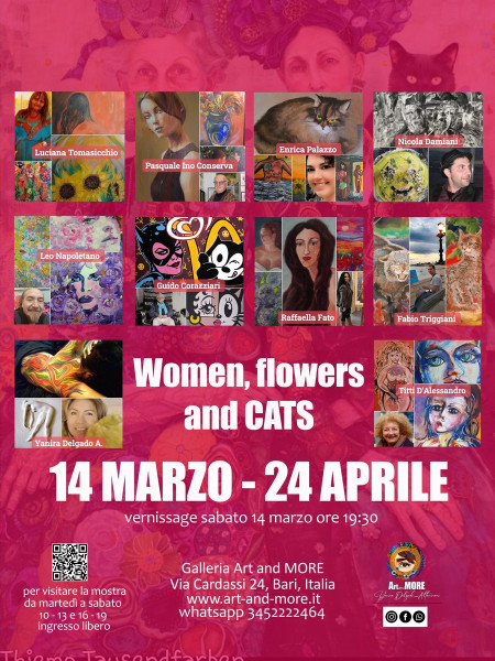 "Women, Flowers and CATS", mostra collettiva