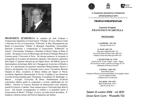 Recital organistico SCARCELLA FRANCESCO