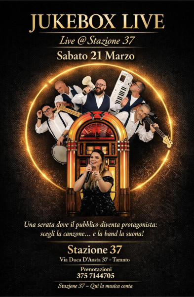 Juke box Live  Il concerto dove scegli tu la musica