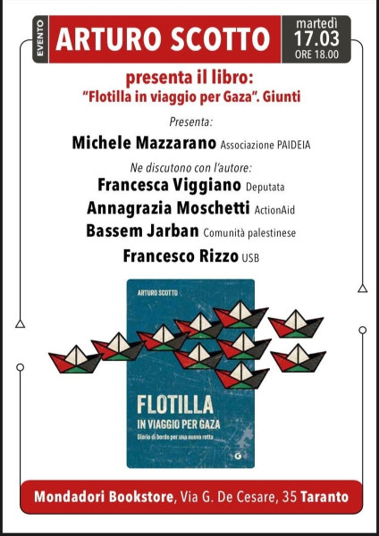 Presentazione del libro "Flotilla in viaggio per Gaza" - Arturo Scotto
