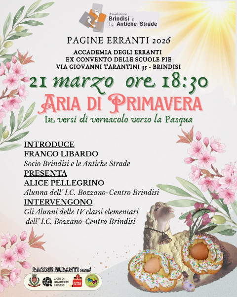 Pagine Erranti: Aria di Primavera...in Versi di Vernacolo Verso la Pasqua