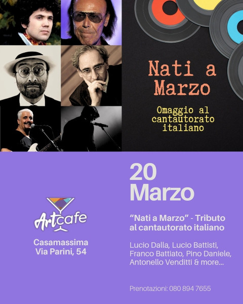 Tributo al cantautorato "Nati a Marzo"