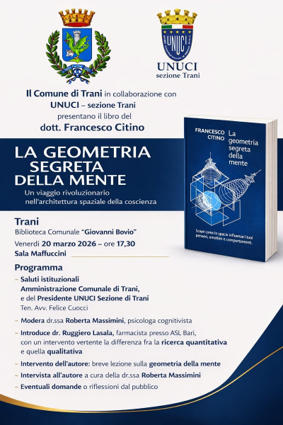 Presentazione del libro LA GEOMETRIA SEGRETA DELLA MENTE di Francesco Citino