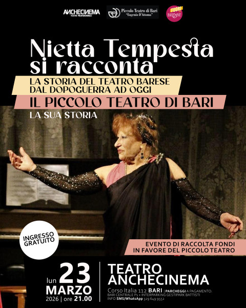 Nietta Tempesta si racconta |Il Piccolo Teatro di Bari: la sua storia