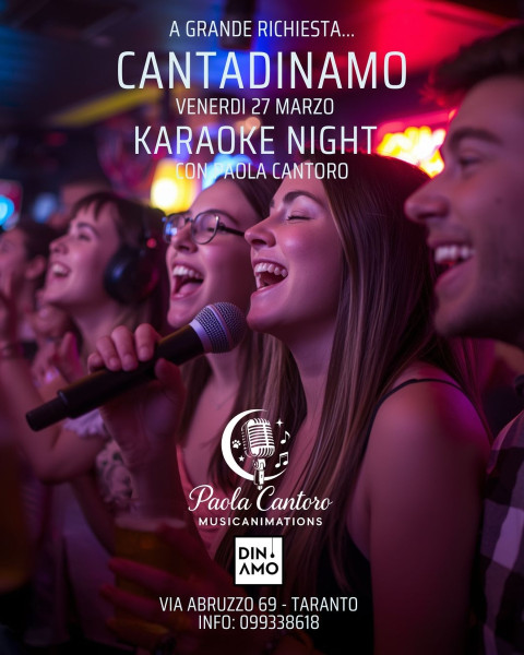 CantaDinamo - Karaoke Night con Paola Cantoro