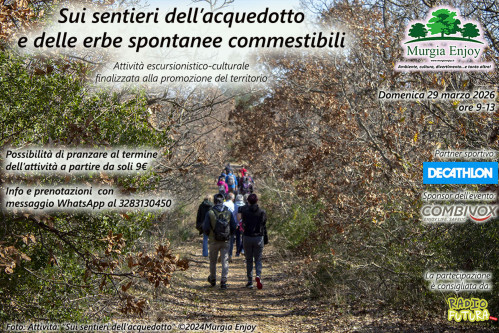 Sui sentieri dell'acquedotto e delle erbe spontanee commestibili