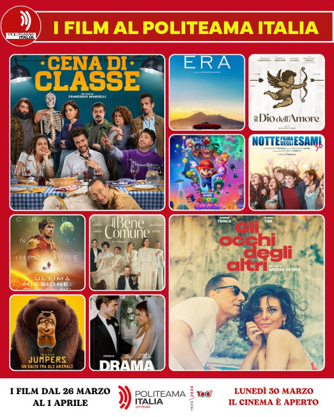 Cena di Classe, Il Dio dell'Amore, Il Bene Comune e altri film