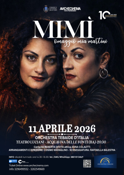 Omaggio a Mia Martini con l'Orchestra Tebaide d'Italia