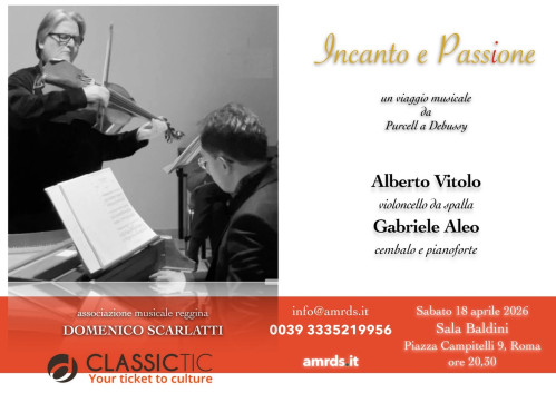 Incanto e Passione, Duo Vitolo/Aleo - Violoncello da spalla, pianoforte