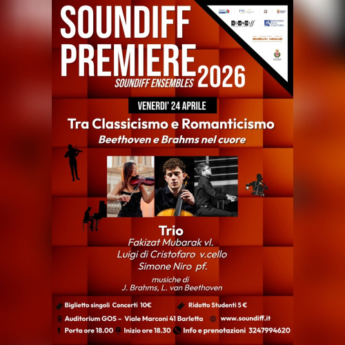 TRA CLASSICISMO E ROMANTICISMO, BEETHOVEN E BRAHMS NEL CUORE | Soundiff Premiere - Soundiff Ensambles 2026