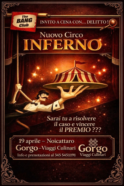 CENA CON DELITTO "Nuovo Circo Inferno: la giostra della guerra e dell'intrigo"