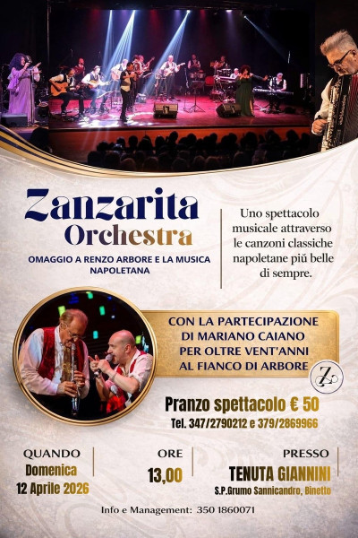 Zanzarita Orchestra Omaggio a Renzo Arbore