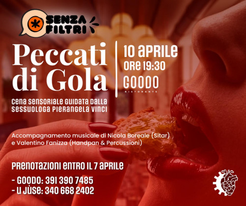 Peccati di Gola · Cena sensoriale