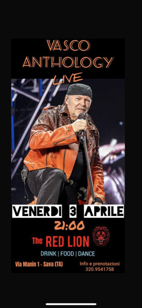 Venerdì Santo : Vasco Rossi Anthology live al Red Lion Sava