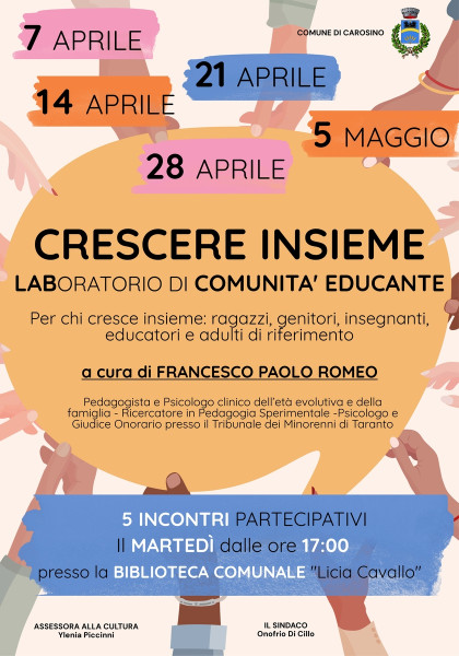 Crescere Insieme, lab. Comunità Educante
