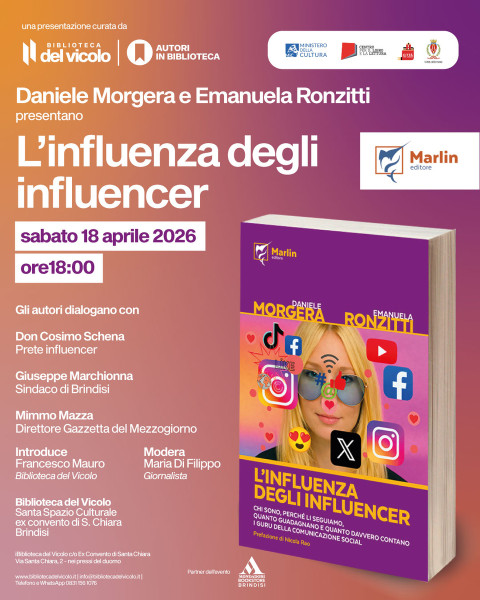 Presentazione libro - L'influenza degli influencer - Biblioteca del Vicolo