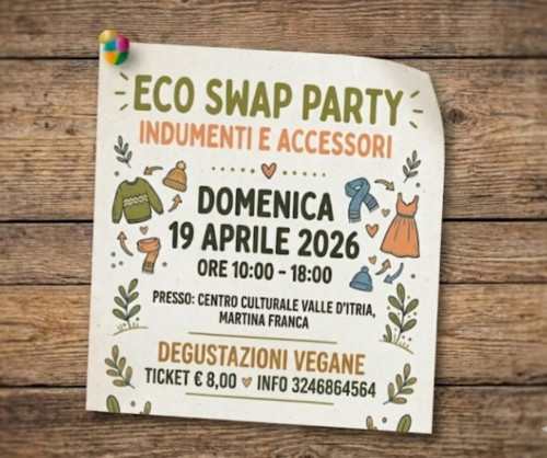 Eco Swap Party. Scambio gratuito...sostenibile.