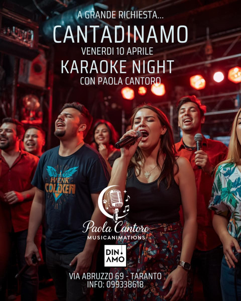 CantaDinamo - Karaoke Night con Paola Cantoro