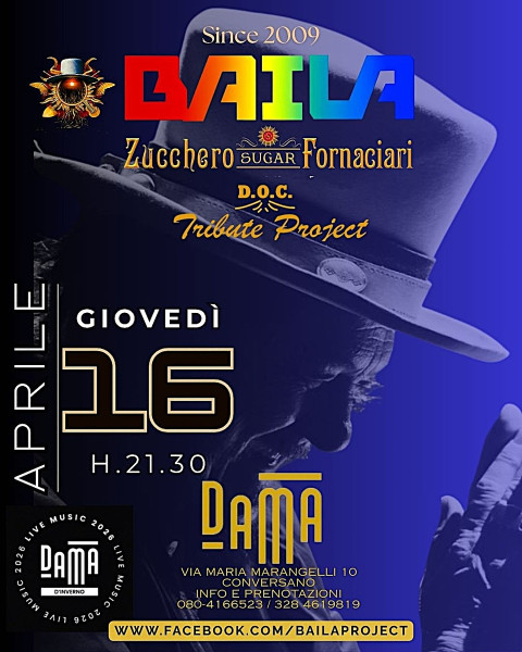 Baila - Zucchero tribute project live at Dama