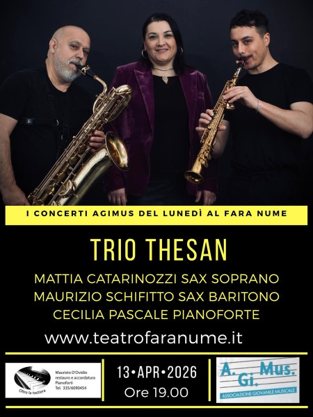 Concerto Trio Thesan - Pianoforte e 2 Sassofoni